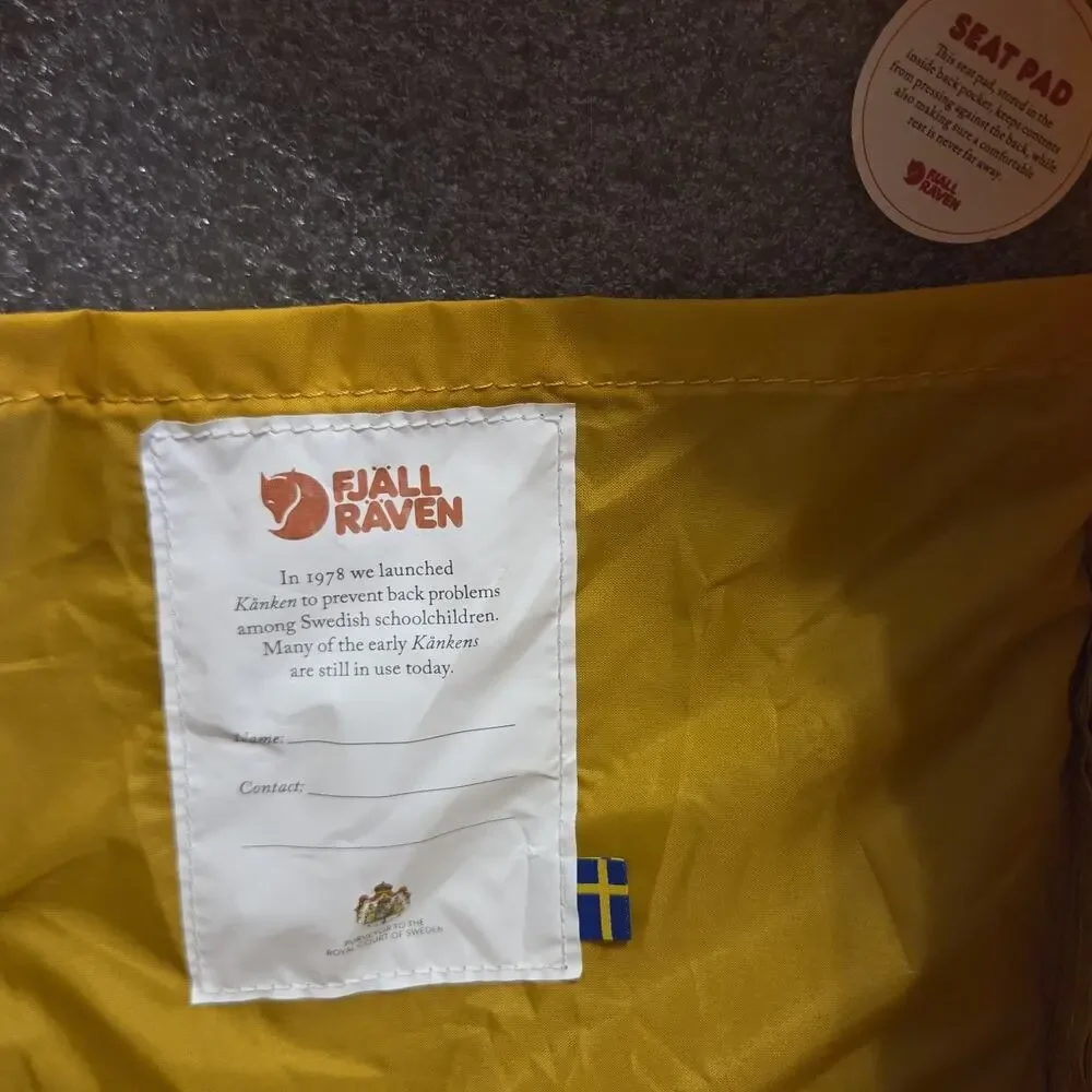 Fjallraven Kanken Classic Yellow Ochre 13